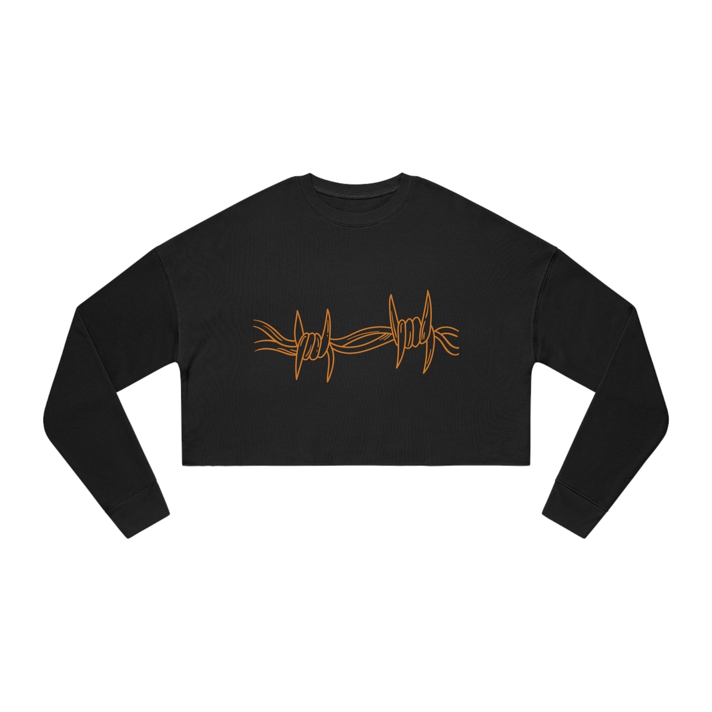 Barbed Wire Women's Cropped Sweatshirt