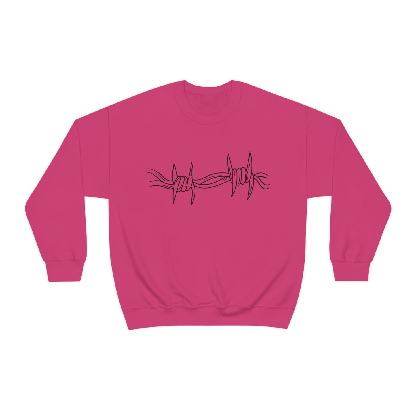 Pink Barbed Wire Unisex Heavy Blend™ Crewneck Sweatshirt