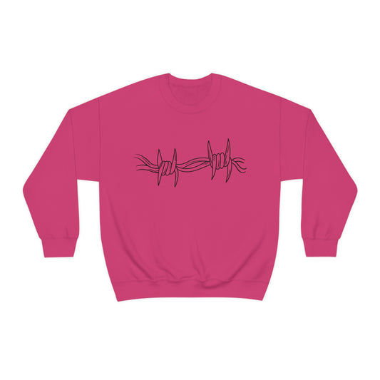 Pink Barbed Wire Unisex Heavy Blend™ Crewneck Sweatshirt