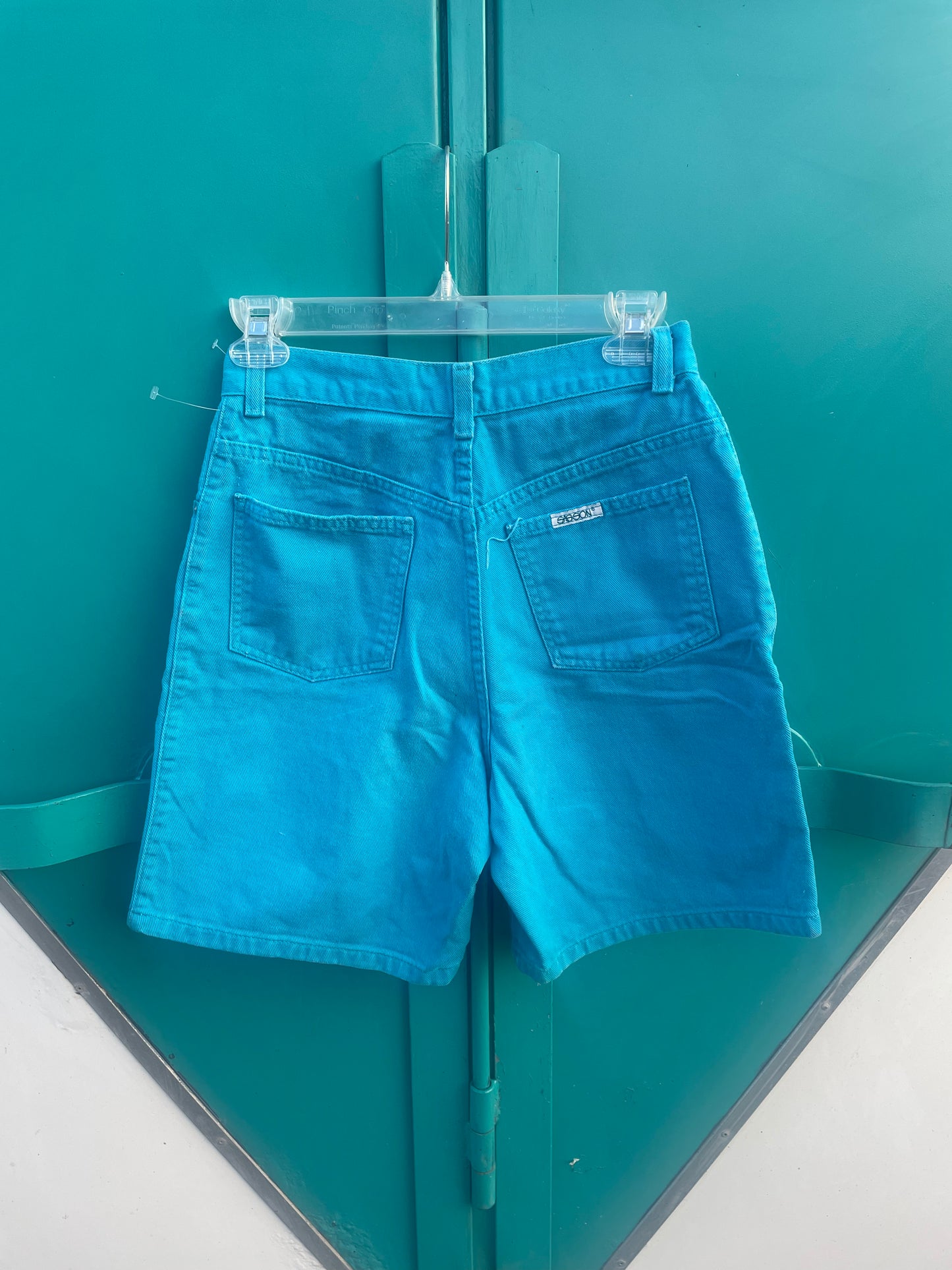 Sasson Turquoise High Waisted Shorts